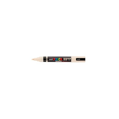 Marcatore a tempera Uni Posca con punta a pennello semi-flessibile 1-4 mm beige M PC5BR BG