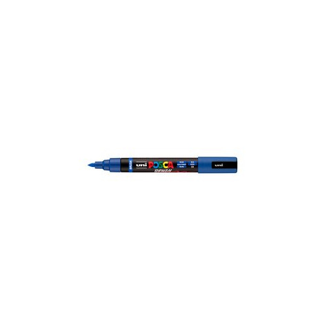Marcatore a tempera Uni Posca con punta a pennello semi-flessibile 1-4 mm blu M PC5BR B