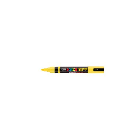 Marcatore a tempera Uni Posca con punta a pennello semi-flessibile 1-4 mm giallo M PC5BR G