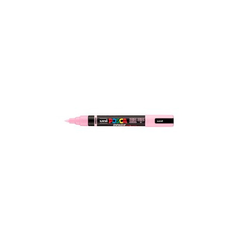 Marcatore a tempera Uni Posca con punta a pennello semi-flessibile 1-4 mm rosa chiaro – M PC5BR RAC