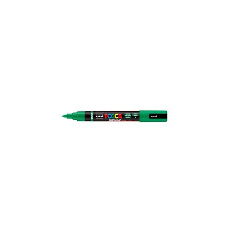 Marcatore a tempera Uni Posca con punta a pennello semi-flessibile 1-4 mm verde M PC5BR V