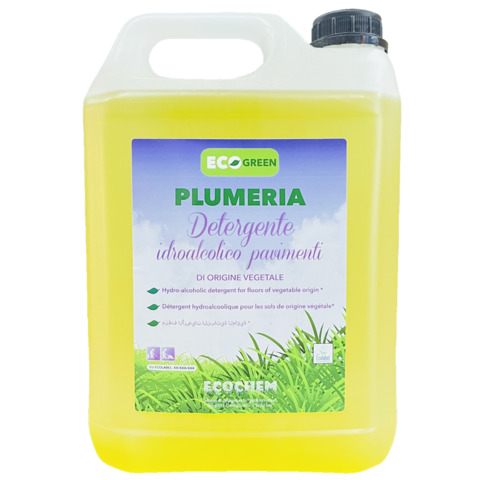 Detergente idroalcolico pavimenti di origine vegetale Ecochem Plumeria Ecolabel 5 L – EL01PLUL005B231