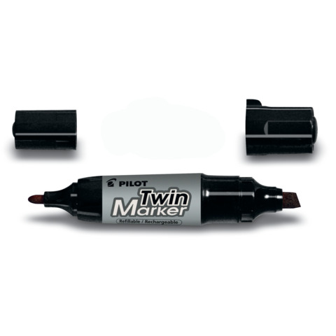 Marcatore permanente doppia punta Pilot Jumbo ideale per CD/DVD punta 4 – 4,8-7 mm nero – 040085