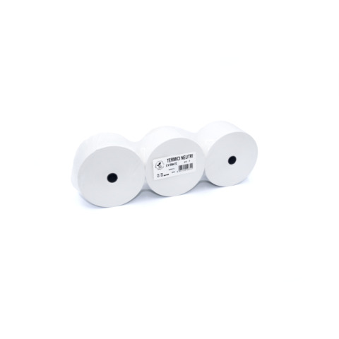 Rotoli termici per aree di servizio Rotolificio Pugliese BPA FREE 57 mm Ø100 mm f. 12 mm 80 g/m² – conf. 3 pz