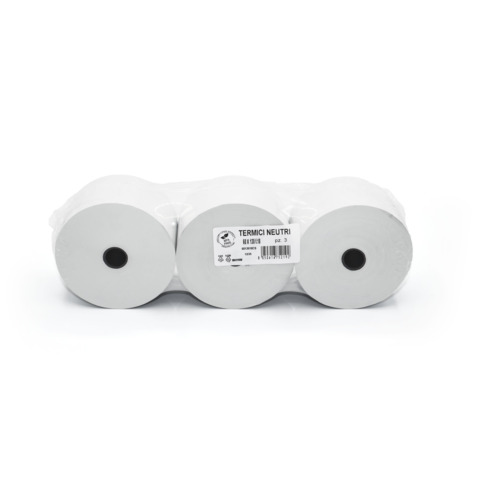 Rotoli termici per aree di servizio Rotolificio Pugliese BPA FREE 60 mm x 130 m f. 18 mm 55 g/m² – conf. 3 pz