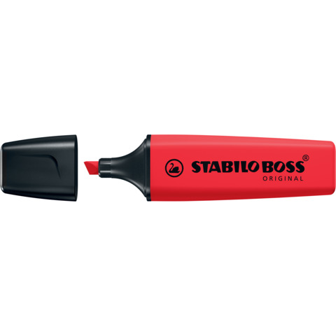 Evidenziatore Stabilo Boss Original 2-5 mm rosso rosso – 70/48