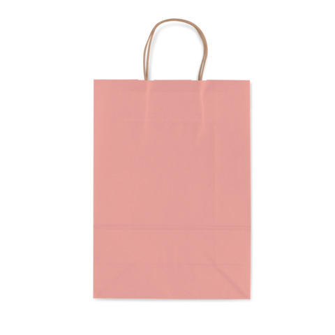 Borsa shopper Rex-Sadoch Allegra tinta unita Fashion su kraft bianco – rosa cipria 36x12x41 cm – conf. 25 pz
