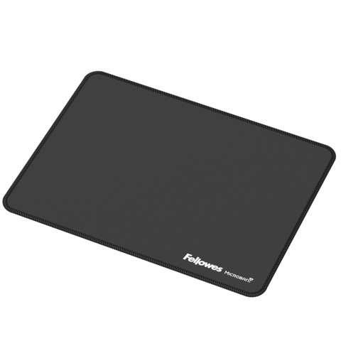 Tappetino mouse XL  Fellowes Breyta con antibatterico Microban 28×21 cm – nero 100138995