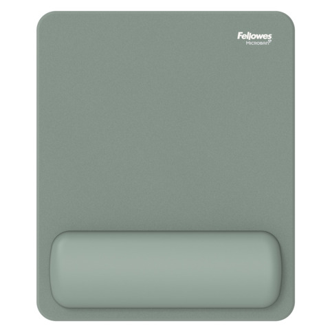 Tappetino mouse con poggiapolso Fellowes Breyta – antibatterico Microban 24×20 cm – salvia – 100142558