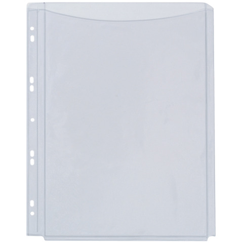 Buste a soffietto Q-Connect a perforazione universale A4 PVC trasparente – conf. 5 pezzi – KF00138