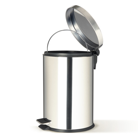 Bidone in acciaio inox con pedale Perfetto e vaschetta estraibile da 20 L ”Premium” Ø 34x H.44,5 cm – 0447 – 0448