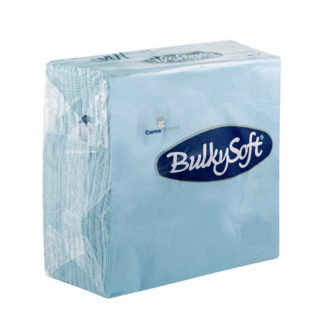 Tovaglioli Bulkysoft Rainbow pura cellulosa 33×33 cm 2 veli conf. 24×50 pz celeste – 32030