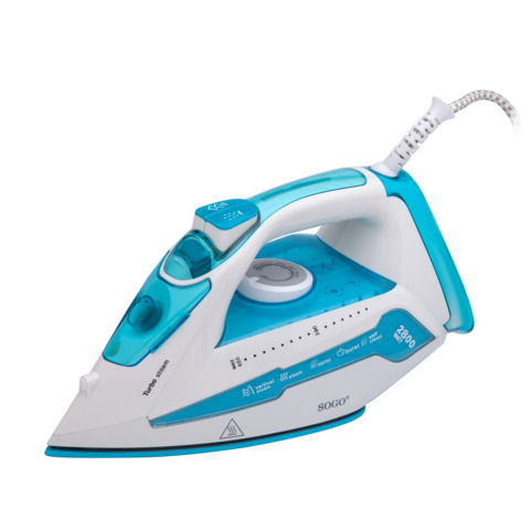 Ferro da stiro a vapore Sogo in ceramica blu 2.800 W PLA-SS-6330-B
