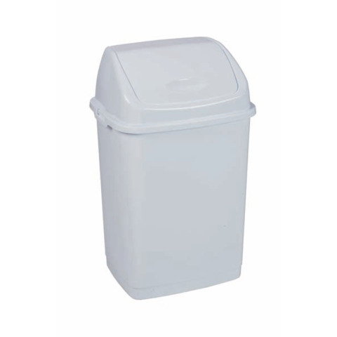 Pattumiera con coperchio basculante bianco Medial Rif basic 290x235x460mm/18L – 909018