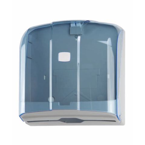 Distributore di carta asciugamani piegata a C o Z Medial Wave ² blu trasparente 270x110x280mm – 908120