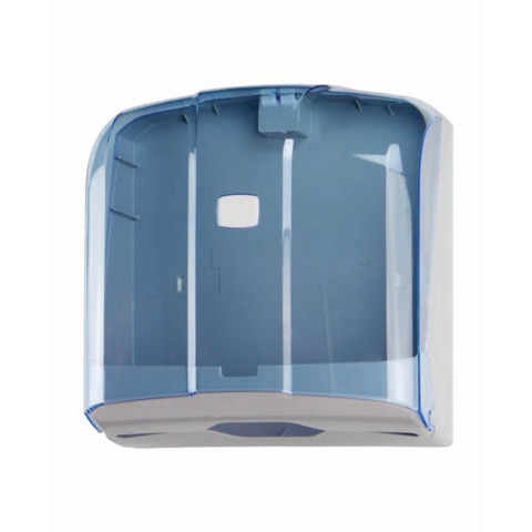 Distributore di carta asciugamani piegata a C, Z, M e V Medial Wave ² blu trasparente 270x130x280mm – 908121