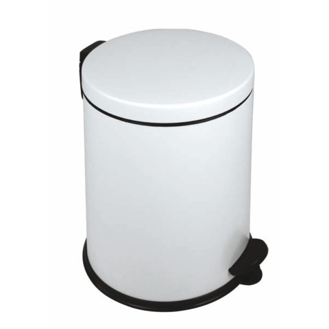 Pattumiera a pedale New bin basic 260×360 mm acciaio verniciato bianco 913121