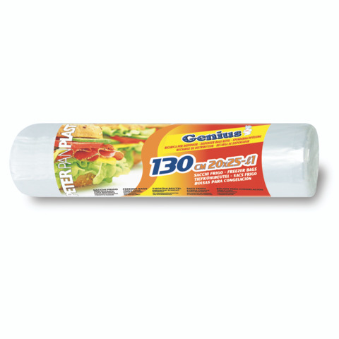 Dispenser di sacchi frigo Genius con clips adesive Peter Pan Plast conf. 130 pz 20×25 cm – GENFSAN