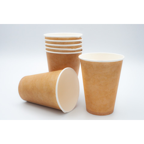 Bicchieri in cartoncino kraft Ristocart imbustati in carta singolarmente conf. 50 pz 33 cl – 61264RC