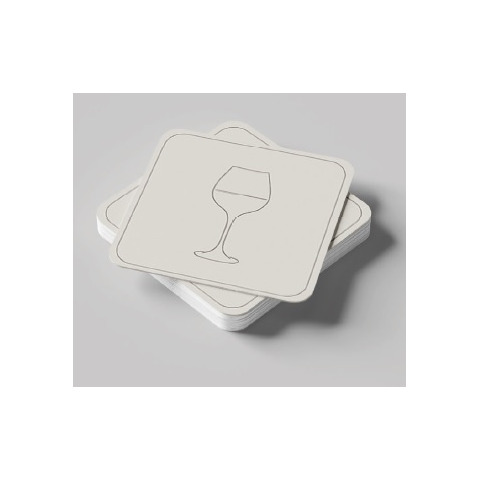 Sottobicchieri in cartoncino vegetale Ristocart – conf. 250 pz 10×10 cm SOTB-CT25010Q