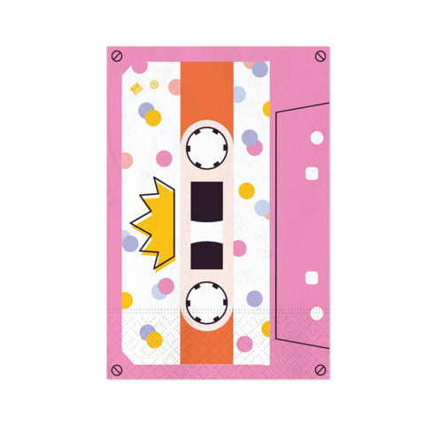 Tovaglioli Big Party a tema Music Party 33×33 cm – conf. 16 pz – 76564
