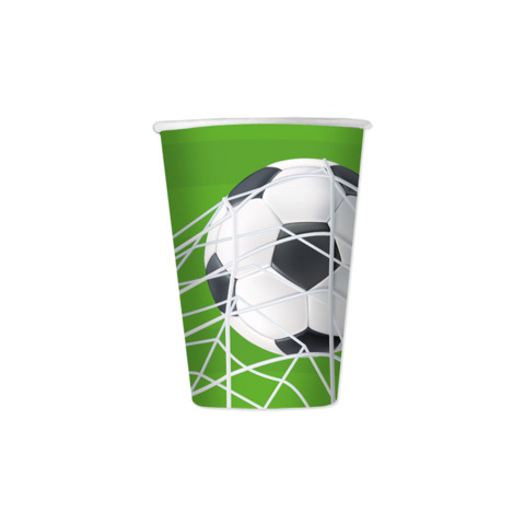 Bicchieri Big Party a tema Football 250 ml – conf. 6 pz – 76865
