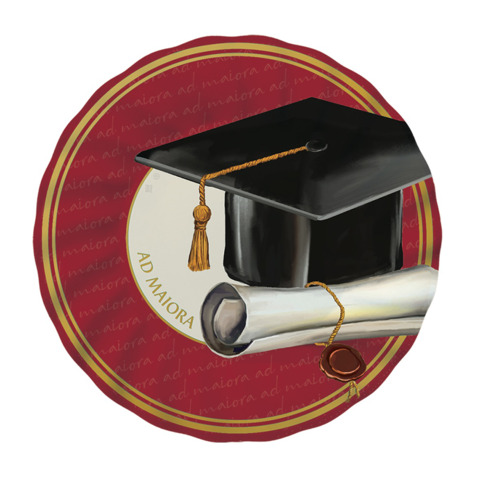Piatti Big Party a tema Laurea Ad Maiora Ø 25 cm – conf. 6 pz – 76169