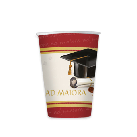 Bicchieri Big Party a tema Laurea Ad Maiora 250 ml – conf. 6 pz – 76171