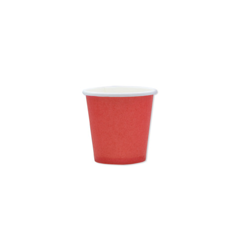 Bicchieri in carta di pura cellulosa Ecolor 80 ml – rosso – conf. 25 pz – 74080