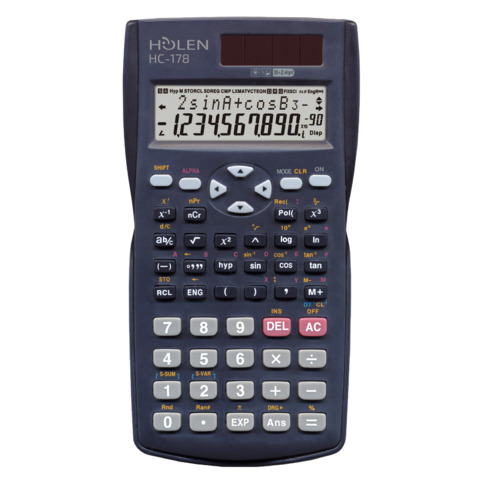 Calcolatrice scientifica Holen HC-178 10+2 cifre 240 funzioni ammessa alla maturità blu – 3530