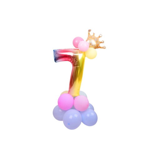 Set palloncini Party Go multicolor indicanti anni/eta’ H.80 cm conf. 15 pz n° 7 – FB0955