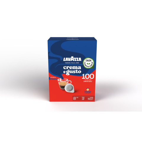 Caffe’ in cialda Lavazza Crema e Gusto Classico astuccio da 100 pz 3187