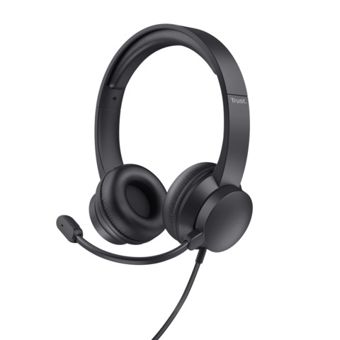 Cuffie Trust Hs-150 con microfono per PC nero 25333