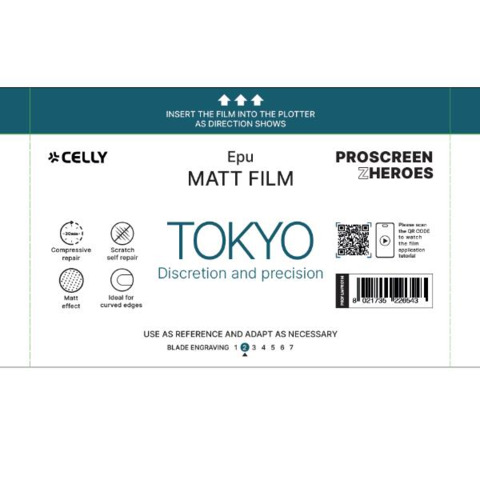 Pellicola protettiva per Smartphone Celly Tokyo Pro Matt – conf. 20 pz – PROFILMPRO20M