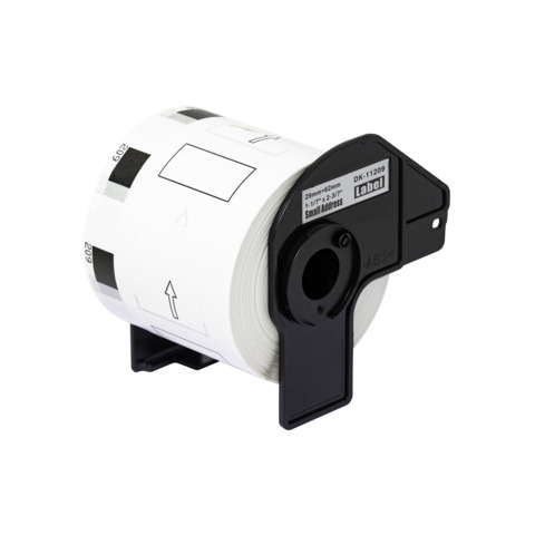 Nastro Q-Connect compatibile Brother DK-11209 per indirizzi carta bianca 62×29 mm – rotolo 800 et. – KF18804