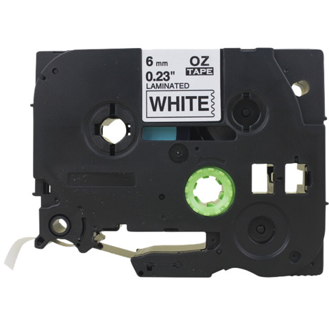 Nastro Q-Connect compatibile Brother TZe-211 – 6 mm x 8 m nero/bianco – KF18795