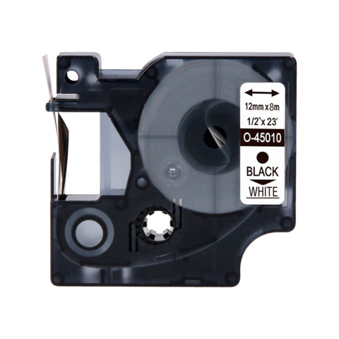 Nastro Q-Connect compatibile Brother MK-221 – 9 mm x 8 m – nero/bianco – KF18863