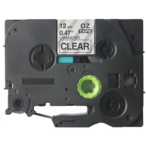Nastro Q-Connect compatibile Brother TZe-131 – 12 mm x 8 m nero/trasparente – KF18864