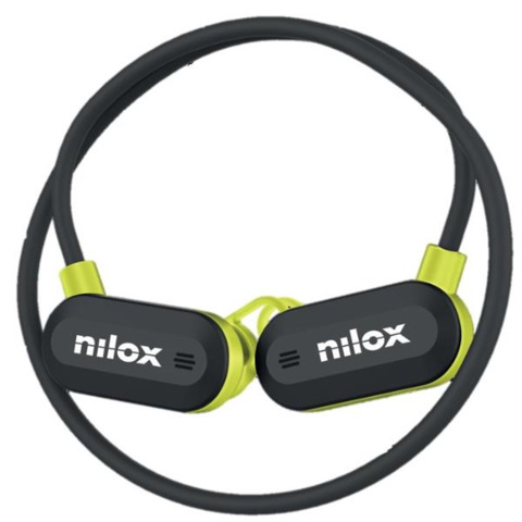 Auricolari sportivi Nilox Airtunes wireless con ENC e funzioni touch – nero/giallo – NXTWAIRTUNESBK