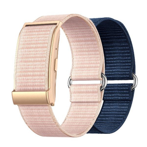 Braccialetto fitness screenless Nilox per monitoraggio della salute – IP68 – doppio cinturino rosa e blu