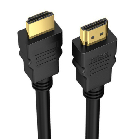 Cavo di collegamento HDMI 1.4 Nilox Tech ad alta velocità 4K 30Hz 10,2 Gbps 2 m nero – NXHDMI-1.4-2R