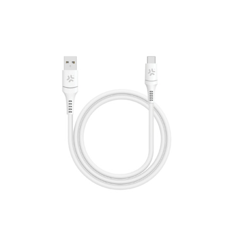 Cavo USB-A / USB-C in PVC Celly Pro Compact 2 15W 1 m – bianco PC2USBUSBCWH