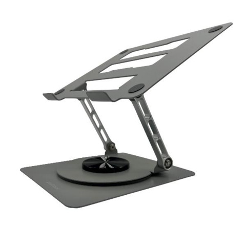 Supporto girevole per laptop e tablet Nilox Tech fino 16” metallo colore grigio – NXSLR01