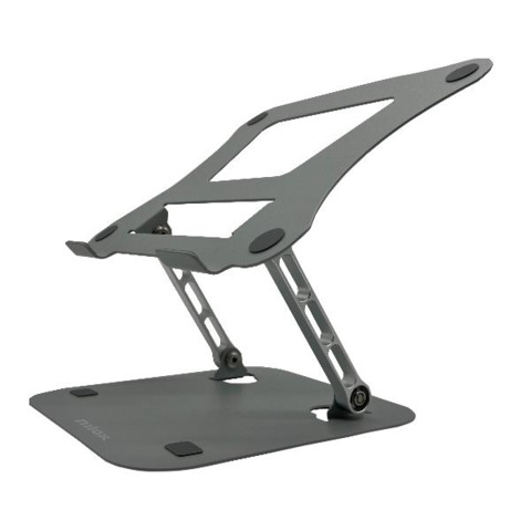Supporto regolabile per laptop e tablet Nilox Tech fino 16” metallo colore grigio – NXSLF01