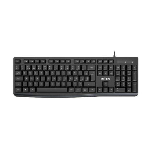 Tastiera con cavo Nilox Tech layout italiano USB 2.0 cavo 150 cm colore nero NXKBIT000013
