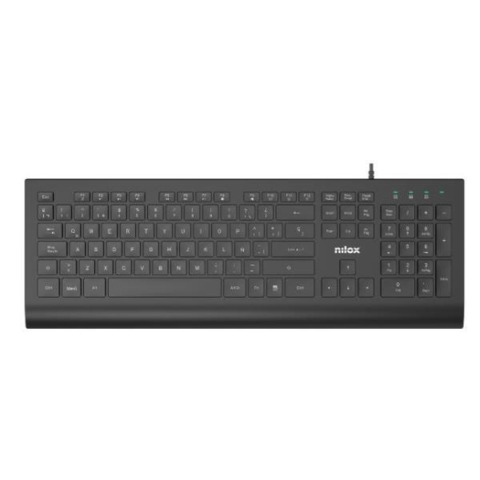 Tastiera con cavo Nilox Tech layout italiano USB 2.0 cavo 150 cm colore nero NXKBIT000014