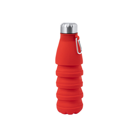 Borraccia Pieghevole Fael in silicone con tappo in acciaio inox 550 ml – 20209