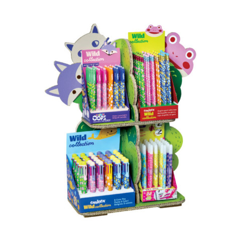 Espositore da banco 180 articoli scrittura Carioca Counter Wild Collection Limited Edition – 54227