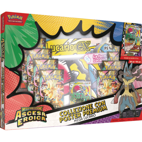 Collezione Poster Premium Mega Lucario e Mega Gardevoir Pokémon M2.5 (IT) PK10302-I