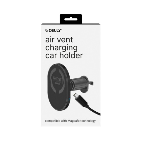 Caricatore per auto Celly Magsafe per ricarica wireless 15W + cavo USB-C/USB-C nero – GHOSTSUPERMAGCH